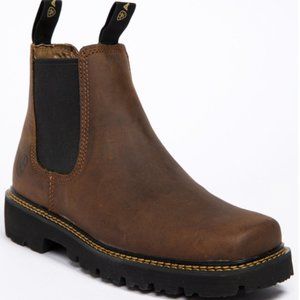 Ariat Men’s Spot Hog Distressed Brown Boots - Square Toe Boot 8.5D